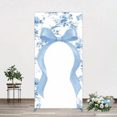 Aperturee - Aperturee Elegant Color Bows Floral Birthday Rectangle Backdrop